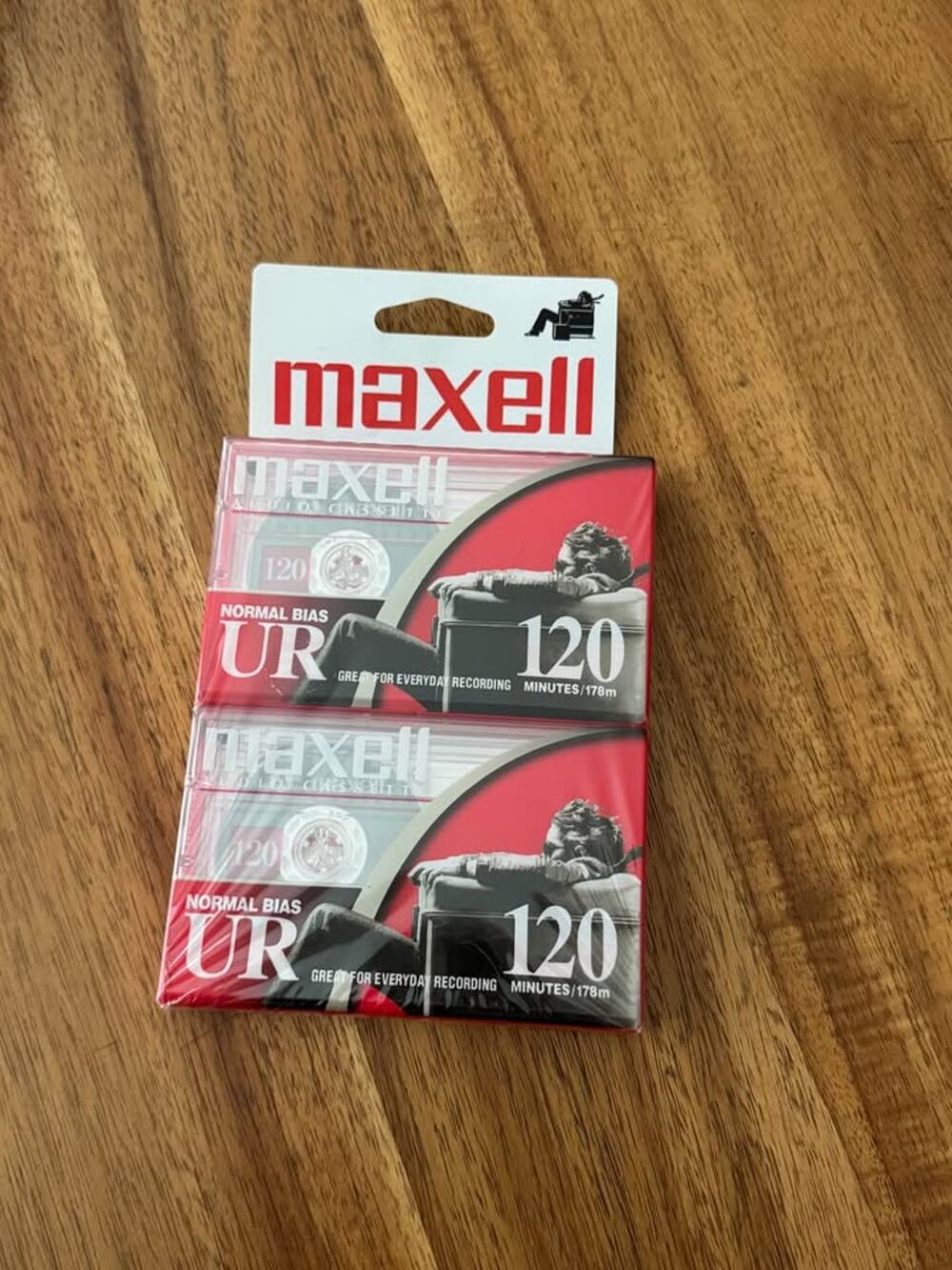 2-Pack Maxell UR 120 Blank Audio Cassette Tapes SEALED